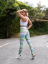 Lismina Legging Taille Extra Haute Serpent Blanc